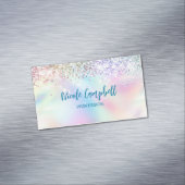 Niedliche eineisige Imitate Glitzer Visitenkarte Magnetische Visitenkarte (Beispiel)