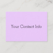 Niedliche Einfach-Chat-Visitenkarte Visitenkarte (Rückseite)