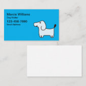 Niedliche Einfach-Dog-Walker-Visitenkarten Visitenkarte (Vorne/Hinten)