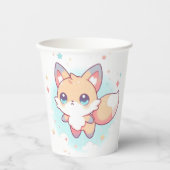 Niedliche Einfach-Fuchs-Babydusche Pappbecher (Vorderseite)