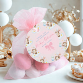 Niedliche einfache Baby Affen Balloons Pink Vielen Geschenkanhänger