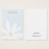 Niedliche Einfache Daisy-Bläserhörkarte (Vorne & Hinten)