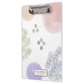 Niedliche einfache Pastell Abstrakt Brush Stroke Klemmbrett (Links)