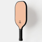 Niedliche Einfache Pfirsichrosa Monogramm-Initiale Pickleball Schläger (Links)