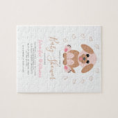 Niedliche, einfache Puppy Personalisiert Baby Dusc Puzzle (Horizontal)