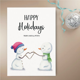 Niedliche einfache Snowmen Weihnachten