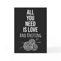 Niedliche Einfache Strickkarten Garnelen