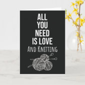 Niedliche Einfache Strickkarten Garnelen Karte (Gelbe Blume)