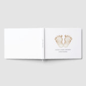 Niedliche, einfache Wasserfarben Babyausstattung B Gästebuch (Voll)