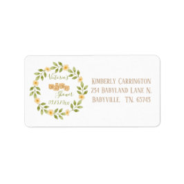 Niedliche, einfache Wasserfarben-Badewannendusche Adressaufkleber