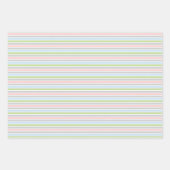 Niedliche, einfache, weiche Pastellfarben, Floral Geschenkpapier Set (Vorderseite 2)