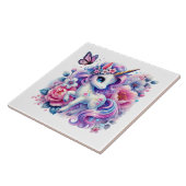 Niedliche Einhorn-Fantasie-Girls-Zimmer Fliese (Seite)