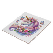 Niedliche Einhorn-Fantasie-Girls-Zimmer Fliese (Seite)
