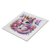 Niedliche Einhorn-Fantasie-Girls-Zimmer Fliese (Seite)