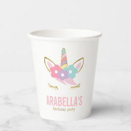 Niedliche Einhorn Girls Geburtstagsparty Paper Cup Pappbecher