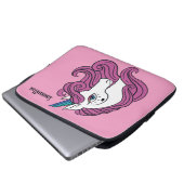 Niedliche Einhorn-individuelle Name- und Farb-Lapt Laptopschutzhülle (Vorne Knopf)
