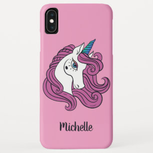 Niedliche Einhorn-individuelle Name- und Farbtelef Case-Mate iPhone Hülle