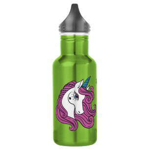 Niedliche Einhorn-individuelle Name-Wasserflaschen Edelstahlflasche