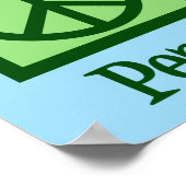 Niedliche Einhorn-Liebe Poster (Ecke)