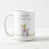 Niedliche Einhorn-Mama Kaffeetasse (Links)