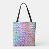 Niedliche Einhorn-Pastell-Crochet-Muster Tasche (Rückseite)
