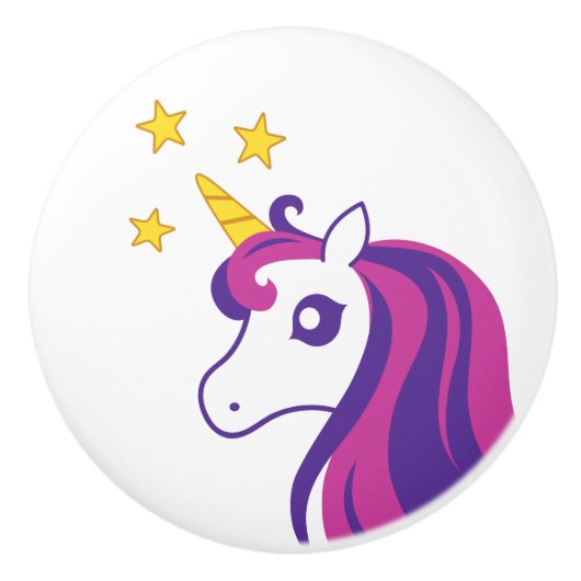 Niedliche Einhorn-Pferd-Keramik Tür und Schublade  Keramikknauf (Vorderseite)