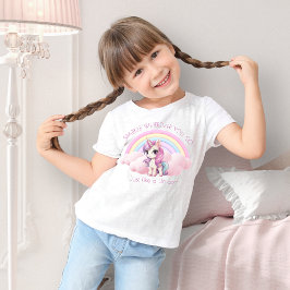 Niedliche Einhorn Rainbow Sparkle Girls T-Shirt