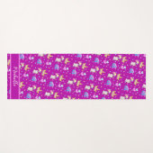 Niedliche Einhorn-Regenbogenkinder stilvoll Geburt Yogamatte (Vorderseite (Horizontal))