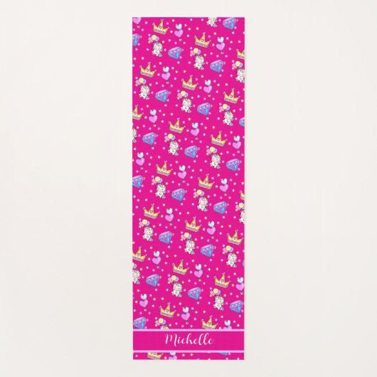 Niedliche Einhorn-Regenbogenkinder stilvoll Geburt Yogamatte (Vorderseite)