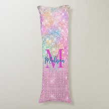 niedliche Einhorn-Rosa-Imitat Glitzer Kristall Mon