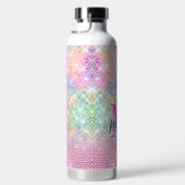 niedliche Einhorn-Rosa-Imitat Glitzer Kristall Mon Trinkflasche (Rechts)