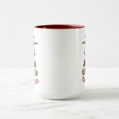 Niedliche Einhorn-Rose Tasse (Zentrum)