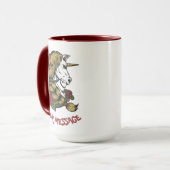 Niedliche Einhorn-Rose Tasse (Vorderseite Links)