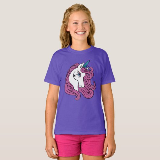 Niedliche Einhorn-Shirts und -Jacken T-Shirt (Vorne ganz)