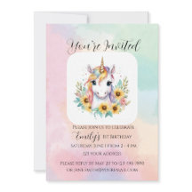 Niedliche Einhorn Sonnenblume Einfach 1. Geburtsta