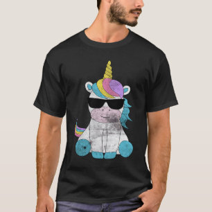 Niedliche Einhorn-Sonnenbrille Unicorns Magische K T-Shirt