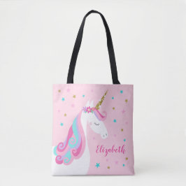 Niedliche Einhorn Sterne Glitzer Rosa Tasche