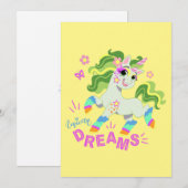 Niedliche Einhornabbildung #2 Feiertagskarte (Vorne/Hinten)