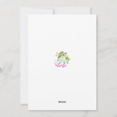 Niedliche Einhornabbildung #2 Feiertagskarte (Rückseite)