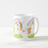 Niedliche Einhorndarstellung #1 Kaffeetasse (VorderseiteRechts)