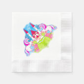 niedliche Einhörner Napkin Serviette (Vorderseite)
