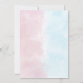 Niedliche Einhörner und Dinosaurier zum Geburtstag Einladung (Rückseite)