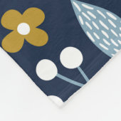 Niedliche Einhörner Vintages Muster Fleecedecke (Ecke)