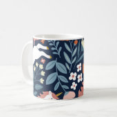 Niedliche Einhörner Vintages Muster Kaffeetasse (Vorderseite Links)