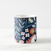 Niedliche Einhörner Vintages Muster Kaffeetasse (Mittel)