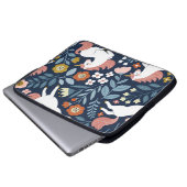 Niedliche Einhörner Vintages Muster Laptopschutzhülle (Vorne Knopf)