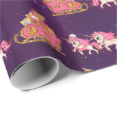 Niedliche Einhörner Weihnachten Geschenkpapier (Rolleneckpunkt)