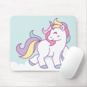 Niedliche Einhornfarbe Personalisiert Mousepad (Mit Mouse)