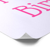 Niedliche Einhornfarben Shooting Star & Cupcake Poster (Ecke)