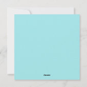 Niedliche Einhornkarte Feiertagskarte (Rückseite)